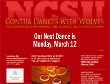 Tablet Screenshot of contradanceswithwolves.org